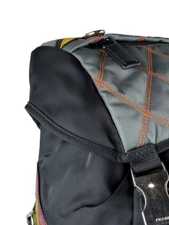 Auth PRADA Backpack Black/Multicolor Nylon/Leather - z9824 main image 6